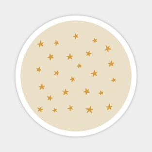 Dreamy stars in mustard yellow Magnet